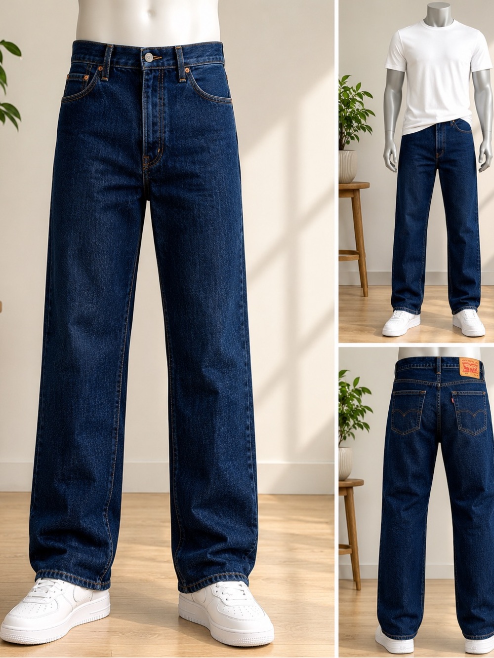 Levi’s 505 Regular Stretch Jeans Men’s 40x30 Dark Wash Straight Leg NWT
